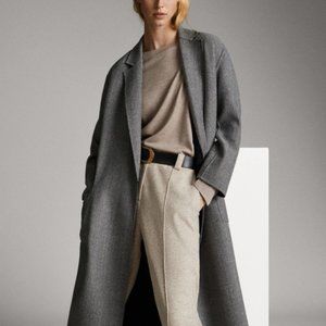 Massimo Dutti Handmade Reversible Wool Coat